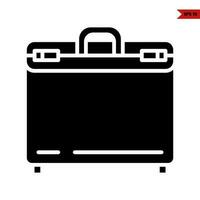 suitcase handbag glyph icon vector