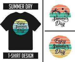 Summer t-shirt bundle design ready for print vector