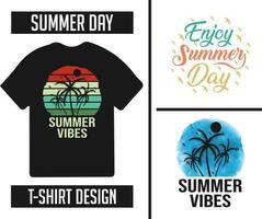 Summer t-shirt bundle design ready for print vector