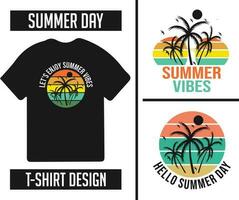 Summer t-shirt bundle design ready for print vector