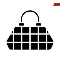 handbag women fashion glyph vector