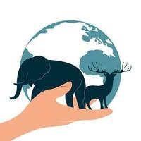 world wildlife day vector