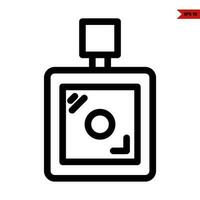 bottle spray parfume line icon vector