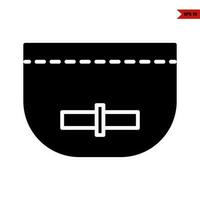 wallet glyph icon vector