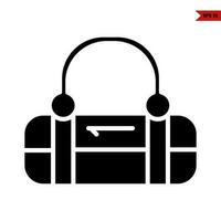 handbag women fashion glyph vector