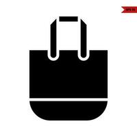 tootebag glyph icon vector