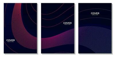 abstract dark colorful gradient background with lines vector illustration