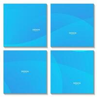 abstract bright blue wave colorful gradient background for business vector