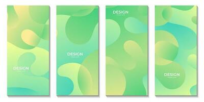 abstract brochures colorful gradient fluid wave modern background for business vector