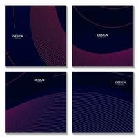 abstract dark colorful gradient background with lines vector illustration