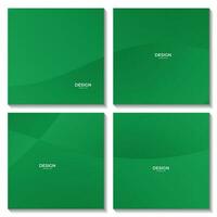 abstract squares green gradient wave modern background for business vector