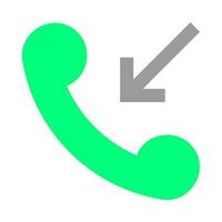 incoming call icon vector