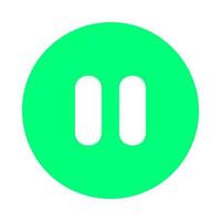 circle pause button icon vector