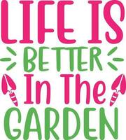 Garden Quotes Vector Design