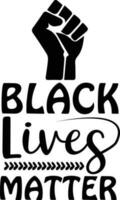 Black Lives Matter Design vector