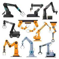 Robot manipulators, robotic arms, mechanical hand vector