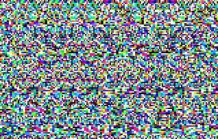 Pixel noise background of TV screen glitch texture vector