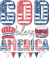 4th of July Design vector