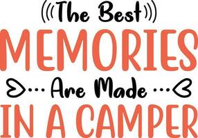 Camping Quotes Design vector