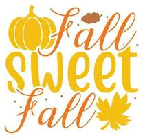 Fall Quotes Design vector