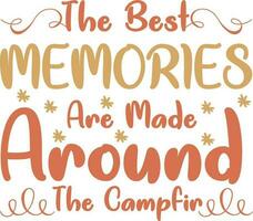 Camping Quotes Design vector