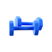 3D Render Style Two Dumbbell. png