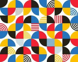 Bauhaus modern geometric pattern or background vector