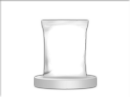 folie verpakking mockup Aan 3d podium of fase. png