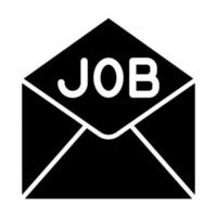 Job Offer Glyph Icon Design vector