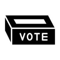 Polling Place Glyph Icon Design vector