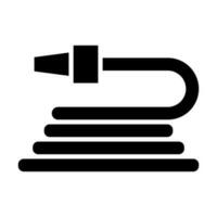 Water Hose Glyph Icon Design vector