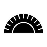 Protractor Glyph Icon Design vector