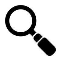 Search Glyph Icon Design vector