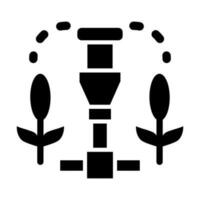 Irrigation System Glyph Icon Design vector