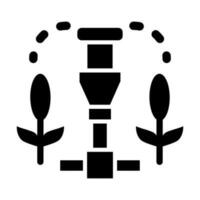 Irrigation System Glyph Icon Design vector