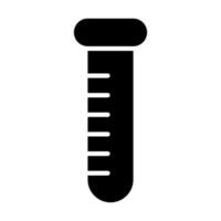 Test tube Glyph Icon Design vector