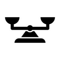 Balance Glyph Icon Design vector