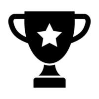 Winning Glyph Icon Design vector