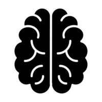 Neurology Glyph Icon Design vector