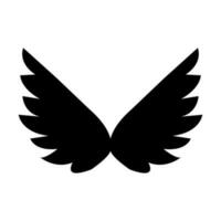 Wings Glyph Icon Design vector