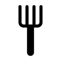 Pitchfork Glyph Icon Design vector