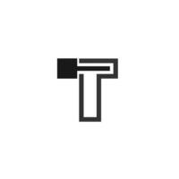 t logo vecor letra fuente icono diseño símbolo vector