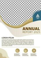 Professional brown annual report vector