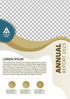 Professional brown annual report vector