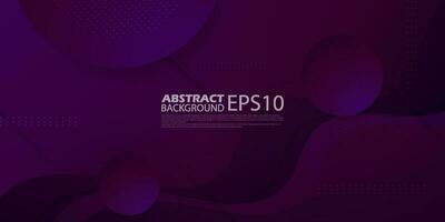 Modern minimal abstract dark purple background with wave shapes. Popular illustration background design. Vector Eps10