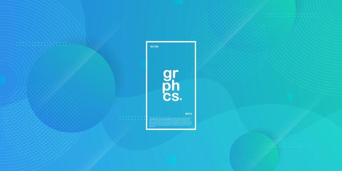 Abstract bright blue green gradient illustration background with simple pattern. Moder and cool design. Eps10 vector