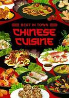 Chinese cuisine asian china food vector meals