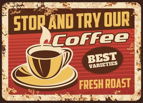 Steaming coffee cup with fresh drink and steam