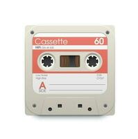 Music cassette web interface vector icon