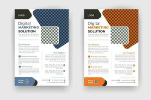 Modern and creative social media post flyer design vector template